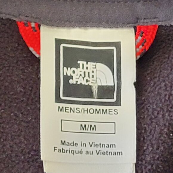 The North Face Quarter Zip Black and Gray Fleece Pullover Men's Size M - Picture 7 of 7